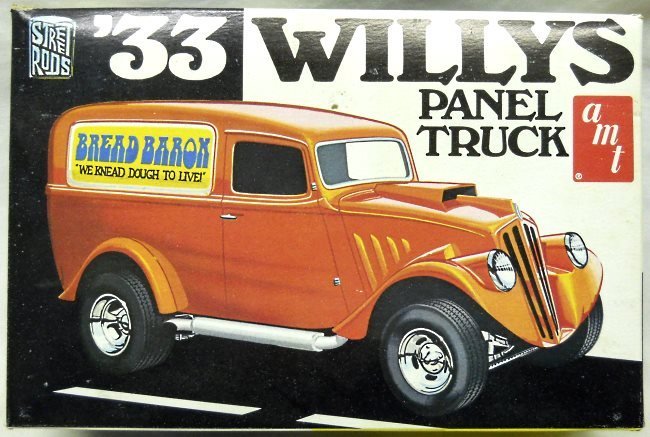 AMT 1/25 1933 Willys Panel Truck Bread Baron or Willies Willy, T406 plastic model kit